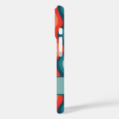 Elegante retro wavy verticale strepen Case-Mate iPhone case (Achterkant / Links)