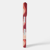 Elegante retro wavy verticale strepen Case-Mate iPhone case (Achterkant / Rechts)