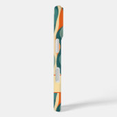 Elegante retro wavy verticale strepen Case-Mate iPhone case (Achterkant / Rechts)