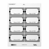 Elegante Reunion Naam Tag Labels (Full Sheet)