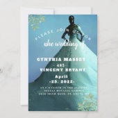 Elégante robe blanche mariage invitation (Devant)