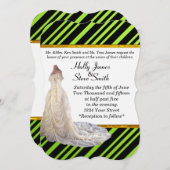 Élégante robe de mariage Invitations de mariage (Devant / Derrière)