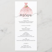 Elégante robe florale Quinceanera Menu