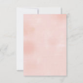 Elégante robe florale Quinceanera RSVP Invitation (Dos)