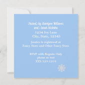 Elégante robe nuptiale douche Invitation (Dos)