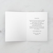 Elegante rode botanische bloemen Moederdag Kaart (Binnen)