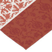 Elegante rode Damask Star Pattern Kerstmis Korte Tafelloper (Hoek)