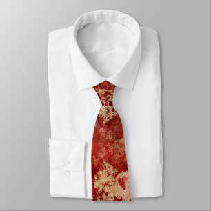 Elegante rode en gouden inkt speciale gelegenheid stropdas