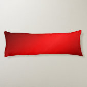 Elegante rode gradiënt een tekst van keuze Plain S Lichaamskussen (Achterkant)