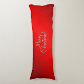 Elegante rode gradiënt een tekst van keuze Plain S Lichaamskussen (Voorkant Verticaal)