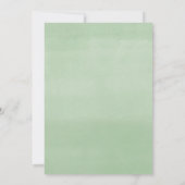 Elegante rode groen gouden baby brunch douche kaart (Achterkant)