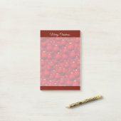 Elegante Rode Kerstnotities Post-it® Notes (Op bureau)
