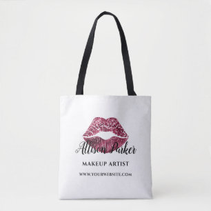 Elegante rode lippen Elegante make-up artist Draagtas