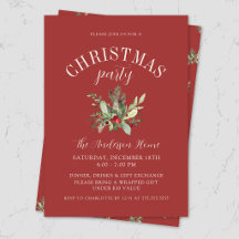 Elegante Rode Maretak Kerstvakantie Feest