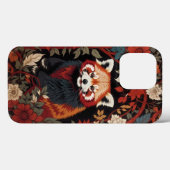 Elegante rode panda William Morris geïnspireerd do Case-Mate iPhone Case (Achterkant (horizontaal))