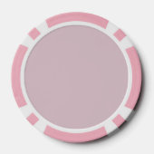 Elegante rode roos bloem roze poker chips (Achterkant)