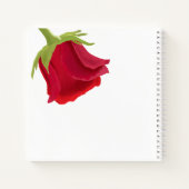 Elegante Rode Roos Bruidsfeestje Notitieboek (Achterkant)