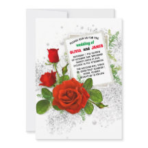 Elegante rode roos romantische bloemenbruiloft