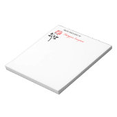 Elegante rode roos van het bureau van notitieblok (Gedraaid)