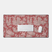 Elegante rode roze toile de jouy bureaumat (Keyboard & Muis)