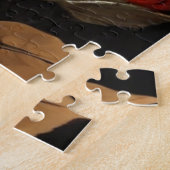 Elegante rode rozen legpuzzel (Zijkant)