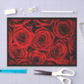 Elegante rode rozen tissuepapier (Craft)