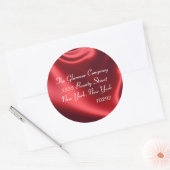 Elegante rode satijnen Stickers (Envelop)