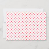 Elegante rode script afstudeerfeest kaart (Achterkant)