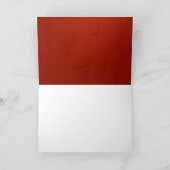 Elegante Rode Stucco Blanco Bedankt (Binnen)