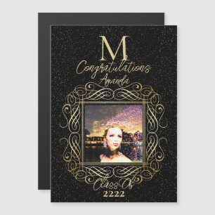 Elegante rol + gouden stippen Congratulatieklas va