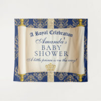 Elegante Rol Prins Baby Shower Achtergrond