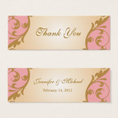 Élégante Romance Wedding Favor Balise (Devant & derrière)