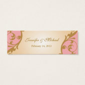 Élégante Romance Wedding Favor Balise (Dos)