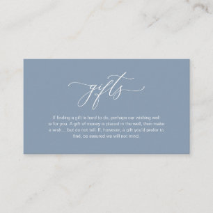 Elegante Romantisch, Een briefje bij cadeaus, Stof Informatiekaartje