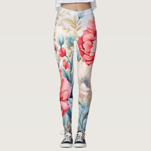 Elegante Romantische Bloem Botanische Tuin Leggings
