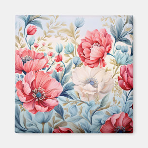 Elegante Romantische Bloem Botanische Tuin Magneet