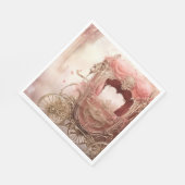 Elegante  romantische bruiloft servet (Hoek)