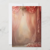 Elegante  romantische bruiloft uitnodiging (Achterkant)