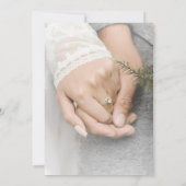 Elegante romantische 'save the date' trouwkaart kaart (Achterkant)