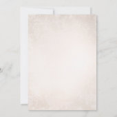 Elegante romantische wijngaard rustieke bruiloft kaart (Achterkant)