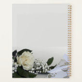 Elegante & Romantische Witte Roos Persoonlijk Gesc Planner (Achterkant)