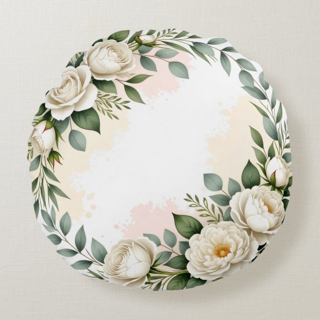 Elegante ronde aangepaste Sierkussen Rond Kussen (Voorkant)