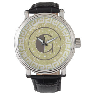Elegante ronde gepersonaliseerd horloge