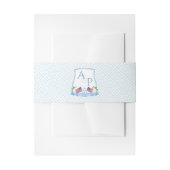 Elegante rood wit blauw patriottische bruiloft cre uitnodigingen wikkel (Voorkant Voorbeeld)