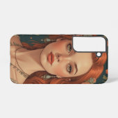 Elegante roodharige Princess Samsung Hoesje Samsung Galaxy Hoesje (Achterkant horizontaal)