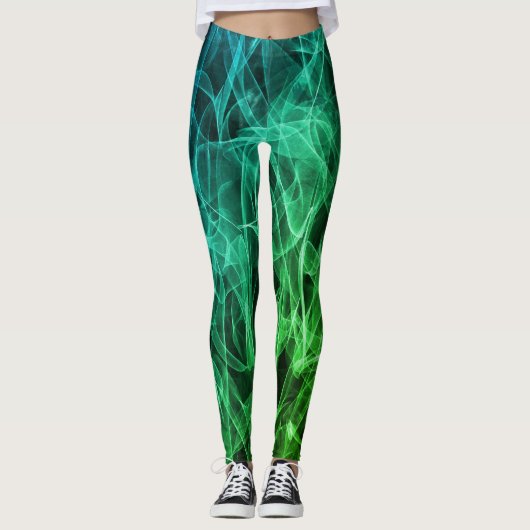 Elegante rookwervels – Mystieke esthetiek Leggings (Voorkant)