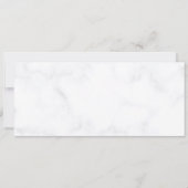 Elegante Roos Flower gepersonaliseerde bruiloft Kaart (Achterkant)