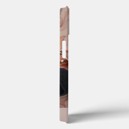 Elegante Roos gouden marmeren textuur Case-Mate iPhone Case (Achterkant / Rechts)