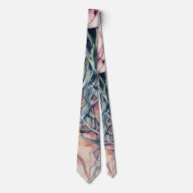 Elegante Roos kwal Waterverf Art Necktie