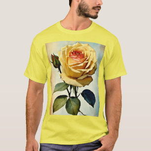 Elegante Roos T-shirt Design – Tijdloos FL